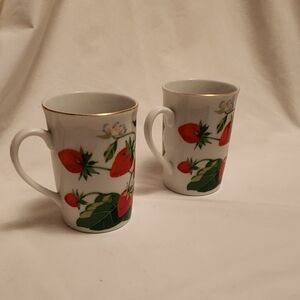 Otagiri Strawberry Mugs - By Angela Ackerman